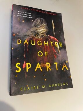 Daughter of Sparta by Claire M. Andrews - Black & Red Cover